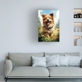 thumbnail image 2 of Canvas Wall Art - Momart 'Happy Puppy 4' Wall Art for Living Room, Bedroom, or Office Décor by Trademark Fine Art - 12 x 19 Inches, 2 of 4