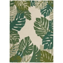 Mainstays Monstera Palm Outdoor Rug, 7'x10'