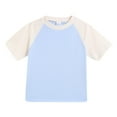thumbnail image 2 of Bovxnpu Summer Girls Top, Toddler Girls Cotton T-Shirts, Toddler Kids Boys Girls Solid Color Splicing Soft Short Sleeve Pullover Top Summer Top Tees 8 Years, 2 of 5