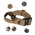 thumbnail image 6 of KBOOK Tactical Dog Collar with Handle Reflective Military Dog Collar for Medium Large Dogs Adjustable Nylon Dog Collars(Red,M), 6 of 7