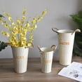 thumbnail image 1 of SPRING PARK Retro Thickened Iron Sheet Dry Flower Bucket Flowerpot Office Home Decoration,Galvanized Wall Planter,Farmhouse Flowers Vase Bucket for Home Rustic Decor, 1 of 7