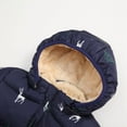 thumbnail image 4 of Boys Girls Kid Winter Thick Jacket Warm Zipper Hooded Windproof Coat Cute Outwear,2-6T, 4 of 9