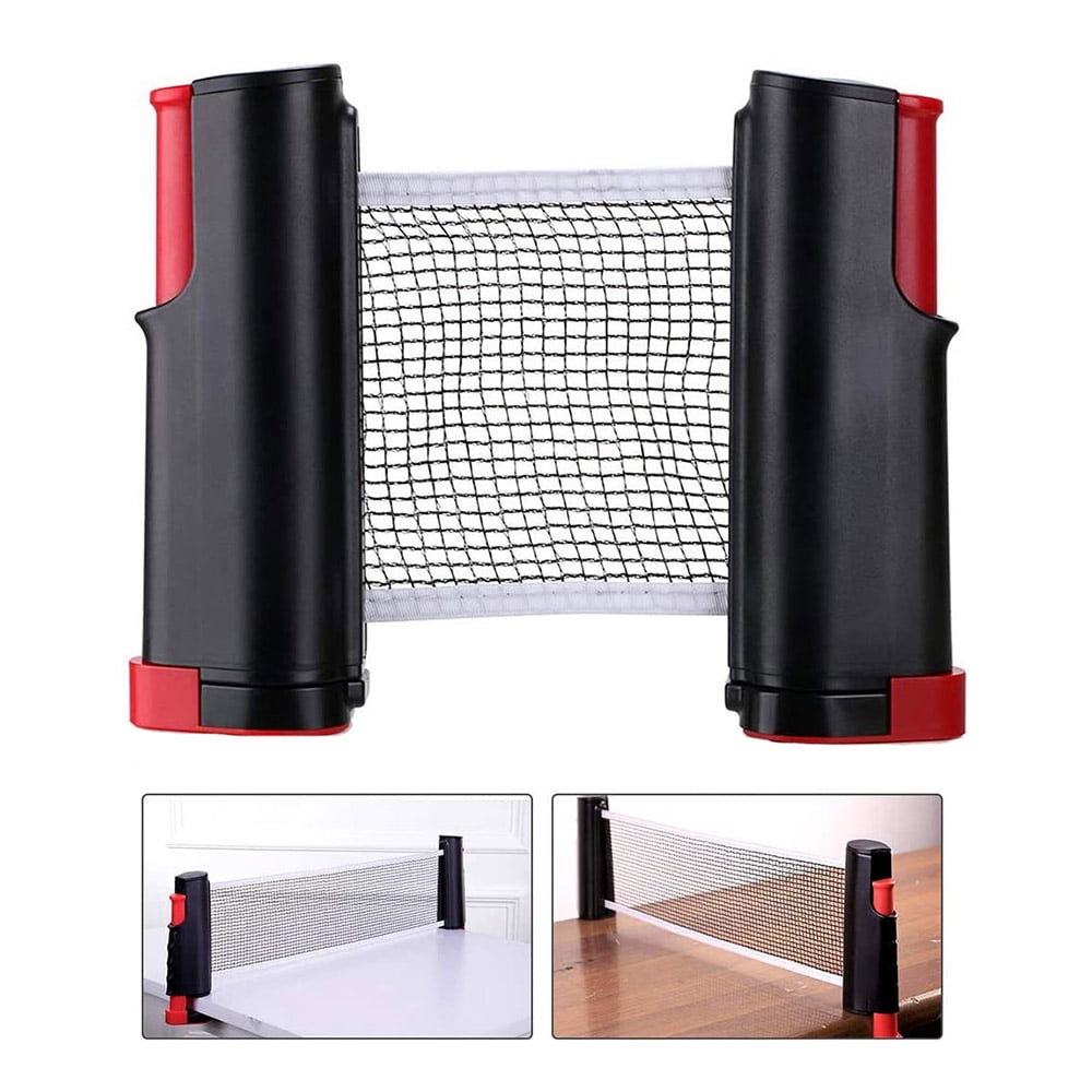 Houkiper Portable Ping Pong Net Rack Retractable Table Tennis Net Rack