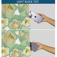 thumbnail image 6 of Vargottam Room Darkening Curtains - Feather Pattern, Set of 2 Panels, 52" x 96" - Grommet-Top Blackout Window/Door Drapes for Bedroom, Nursery & Living Room - Green, 6 of 9