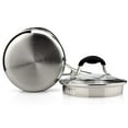 thumbnail image 6 of AVACRAFT Tri-Ply Stainless Steel Saucepan with Glass Strainer Lid, Two Side Spouts, Ergonomic Handle, Multipurpose Sauce Pan with Lid, Sauce Pot, Cooking Pot (Tri-Ply Full Body, 1.5 Quart), 6 of 8