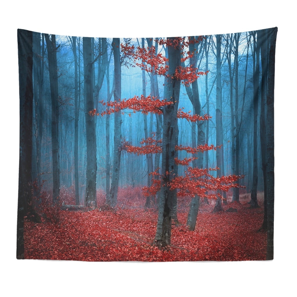 Misty Forest Tapestry Wall Hanging Nature Landscape Tapestry Sunshine ...
