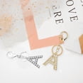 thumbnail image 1 of Agiferg Letter Keychain Accessories For Women Girls Gold Glitter Initial Key Ring, 1 of 4