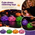 thumbnail image 2 of Relaxation Toys Pink Holographic Glitter Squeeze Pumpkin Squeeze for Halloween Party Favors All Ages and Adults, 2 of 6