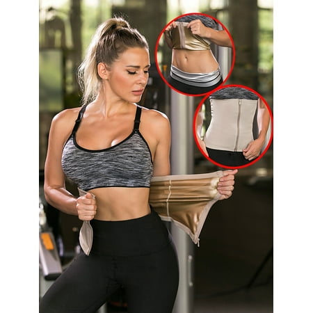 

Womens Waist Trainer Bodysuit Tummy Slim Body Shaper UnderBust Girdle Shapewear Shaper Belt with Zipper