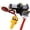 Black 2000 Lb, variant on 2000lb 12V Waterproof Steel Cable Electric Winch, Off-Road Winch for ATV/UTV Towing Trailer