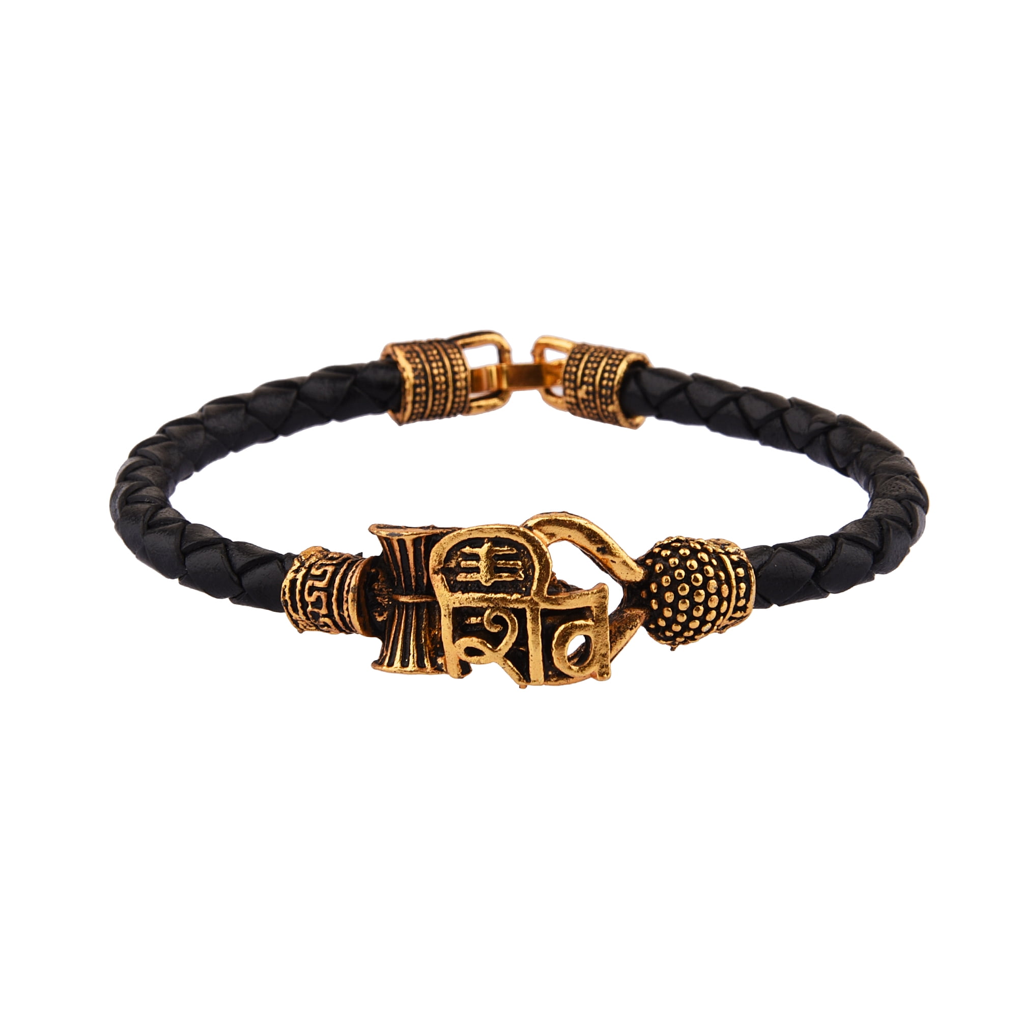 Buy Mautik Sadiwala Golden Shiva Quality Ethnic Karah Bracelet for Men Boys  at Amazon.in