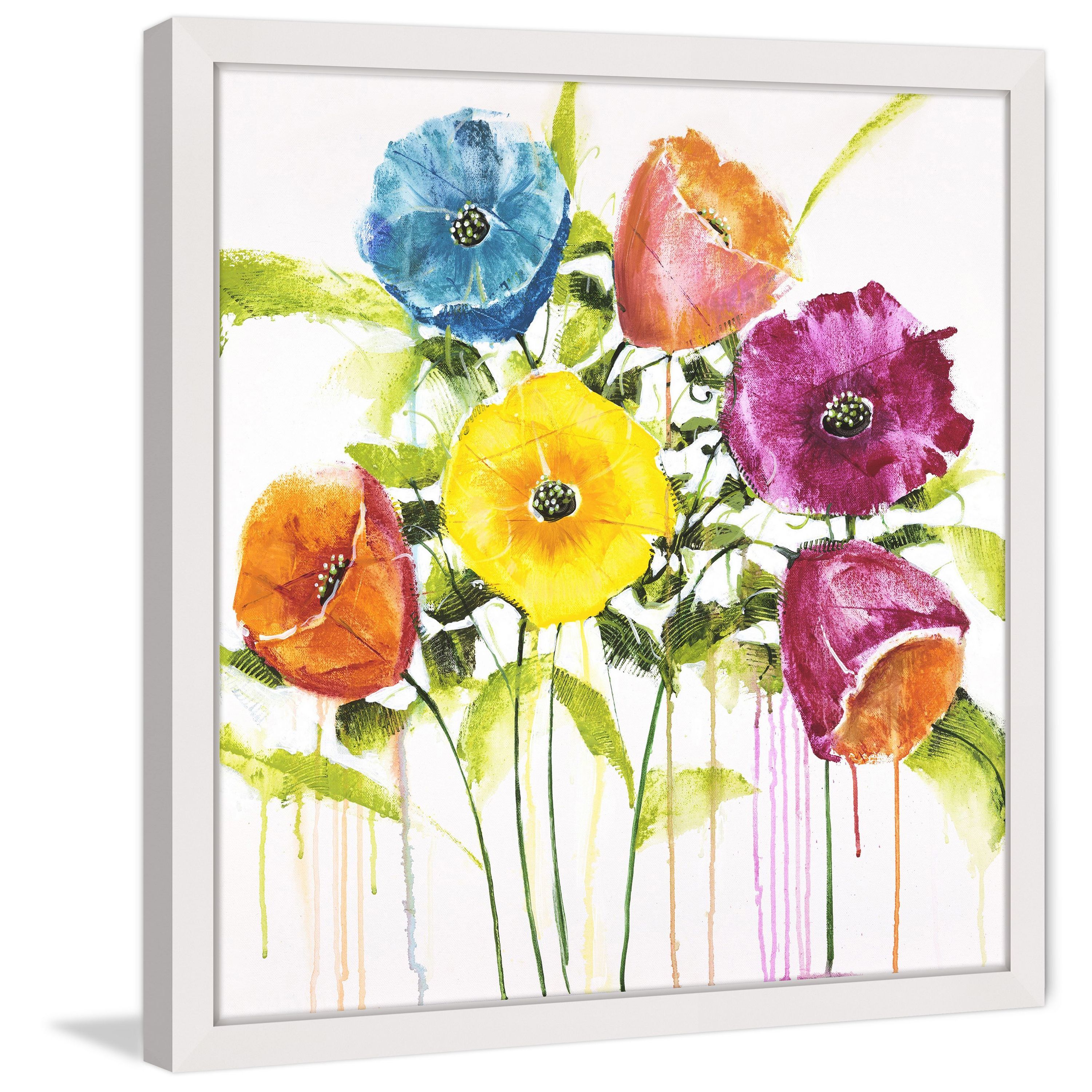 "Cheery Bloomers I" Framed Painting Print