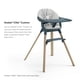 thumbnail image 3 of Asiento de bebé Stokke Clikk Cojín de algodón orgánico gris nórdico, 3 of 6