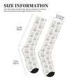 thumbnail image 2 of Lsque Rabbit And Flower Pattern Sport Compression Socks for Men & Women 15-20 mmHg Knee High Nurse Pregnant Running Medical and Travel Athletic, 2 of 6