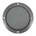 thumbnail image 1 of Unique Bargains 4'' Vehicle Audio Speaker Cover Mesh Subwoofer Horn Guard Decorative Circle Grille Protector Titanium Tone, 1 of 7