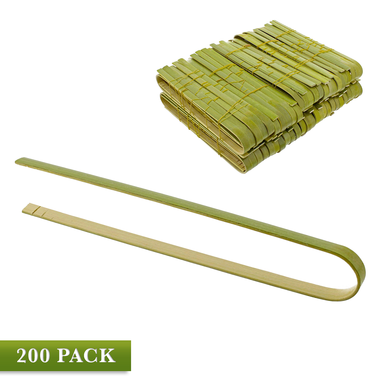 Spec101 Bamboo Toaster Tongs, Disposable Toaster Tongs Bamboo 100pk 6