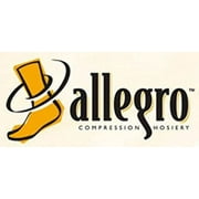 Allegro 15-20 mmHg Essential 14 Sheer Compression Pantyhose for Women – Open Toe Support Hose with Light Control Top, Soft Waistband for Daily Comfort