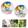 thumbnail image 4 of MasteelfCA 2Pcs Simple English Version Water Balls Globe Map Pattern Inflatable Beach Balls, 4 of 8