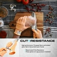 thumbnail image 3 of CHOK Ultra Durable Series Cut Resistant Gloves - Cutting Gloves for Chefs  BBQ and Cooking - Level 5 Protection; Food Grade Safe Cut Proof Gloves - Grey  Medium Size [2-Pack], 3 of 5