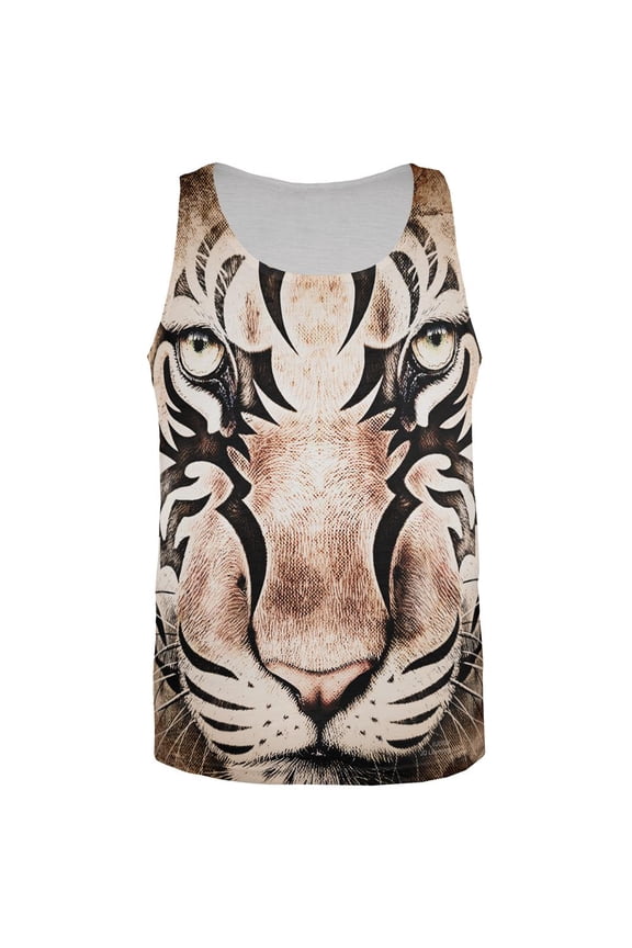 Tiger Eye Ghost And The Darkness All Over Mens Tank Top Multi MD