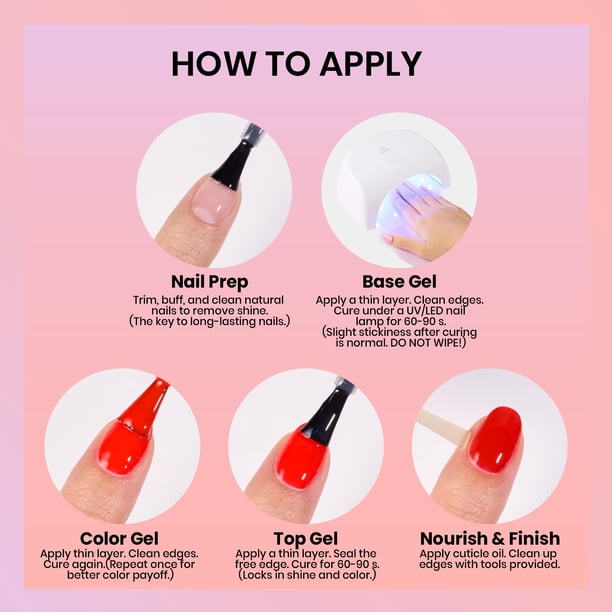 Beetles Mini Mani Studio Gel Nail Polish Starter Kit with UV Lamp