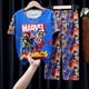 thumbnail image 3 of Conjunto de pijamas de manga corta para niños, ropa de dormir para bebés, pantalones de Mickey, Minnie, Spiderman, Sofía, 3 of 4