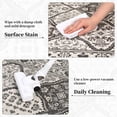 thumbnail image 4 of Yesfashion Carpets Area Rugs Washable 9'*12' Area Rug Vintage Persian Floral Print Rug Machine Throw Rug Moroccan Trellis Carpet Rugs Bedroom,Gray grey 9*12ft, 4 of 7
