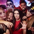 thumbnail image 4 of Disfraz de personaje de Halloween, aparatos dentales falsos blancos, accesorios para fiestas navideñas, dentaduras postizas de plástico, 4 of 6