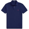 thumbnail image 1 of Classic Fit Mesh Polo Shirt, Basic Navy With Red Pony, X-Large, 1 of 1