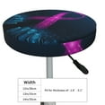 thumbnail image 4 of Bingfone14 Inch Padded Round Bar Stool Cover Cushion With Elastic Fabric Round Chair Seat - Two Human Hands Are Holds Pink Ribbon Awareness, 4 of 7