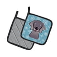 thumbnail image 2 of Carolines Treasures BB1665PTHD Snowflake Weimaraner Pair of Pot Holders , 7.5HX7.5W, multicolor, 2 of 3