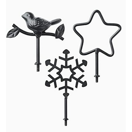 Plow Hearth Catalog Set of 3 Seasonal Finials, Set of 3 interchangeable seasonal finials for mitten tree By Plow Hearth ()