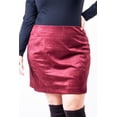thumbnail image 4 of Falda corta de gamuza Roman Fashion Tallas Extras 3073 Vino 36, 4 of 6