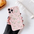 thumbnail image 2 of Compatible with iPhone 14 Pro Case for Girls Women, Floral Flower Pattern Design Silicone Case, Slim Shockproof TPU Protective Bumper Case Cover for iPhone 14 Pro 6.1 inch,Pink, 2 of 7