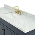 thumbnail image 4 of Ariel Hamlet 67 Inch Single Rectangle Sink Vanity With Carrara White Marble Countertop W/ 1.5 Edge In Midnight Blue, 4 of 11