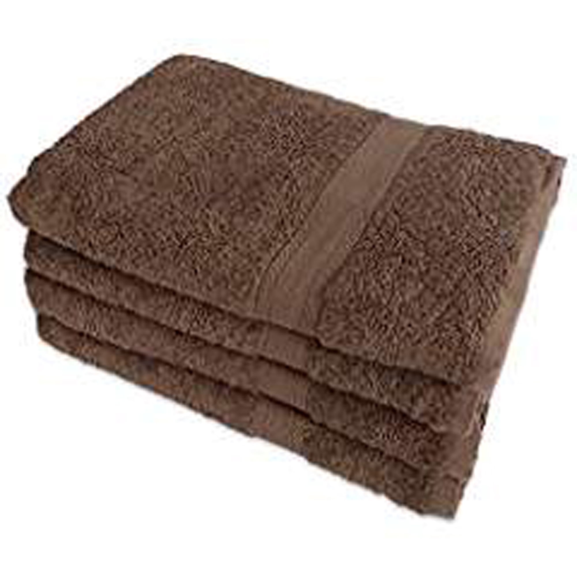 Set of 4 Brown Bath Towel 54"