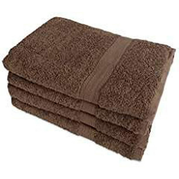 Set of 4 Brown Bath Towel 54"