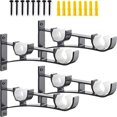 thumbnail image 1 of ShenMo 4 Drapery Rod Brackets Heavy Duty Metal Curtain Rod Bracket, Double Curtain Rod Ceiling Mount Brackets, Curtain Rod Brackets Curtain Rod Brackets, 1 of 5