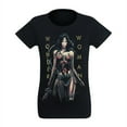thumbnail image 3 of Wonder Woman Movie Armed And Dangerous S/S Junior Women's T-Shirt Sheer Black, 3 of 7
