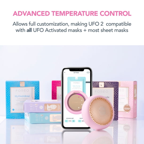FOREO UFO 2 Supercharged 2-minute Full Facial Skincare Device for