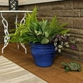 thumbnail image 2 of Sunnydaze Studio Ceramic Flower Pot Planter with Drainage Holes - High-Fired Glazed UV and Frost-Resistant Finish - Outdoor/Indoor Use - Imperial Blue - 15-Inch, 2 of 5