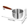 thumbnail image 3 of HBFAGFB Stainless Steel Butter Heating Oil Pan, Small Pot Kitchen Supply for Butter Melting, 3 of 3