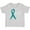 AC-Heather Grey, variant on Inktastic Faith Over Fear Ovarian Cancer Awareness with Teal Ribbon Boys or Girls Baby T-Shirt
