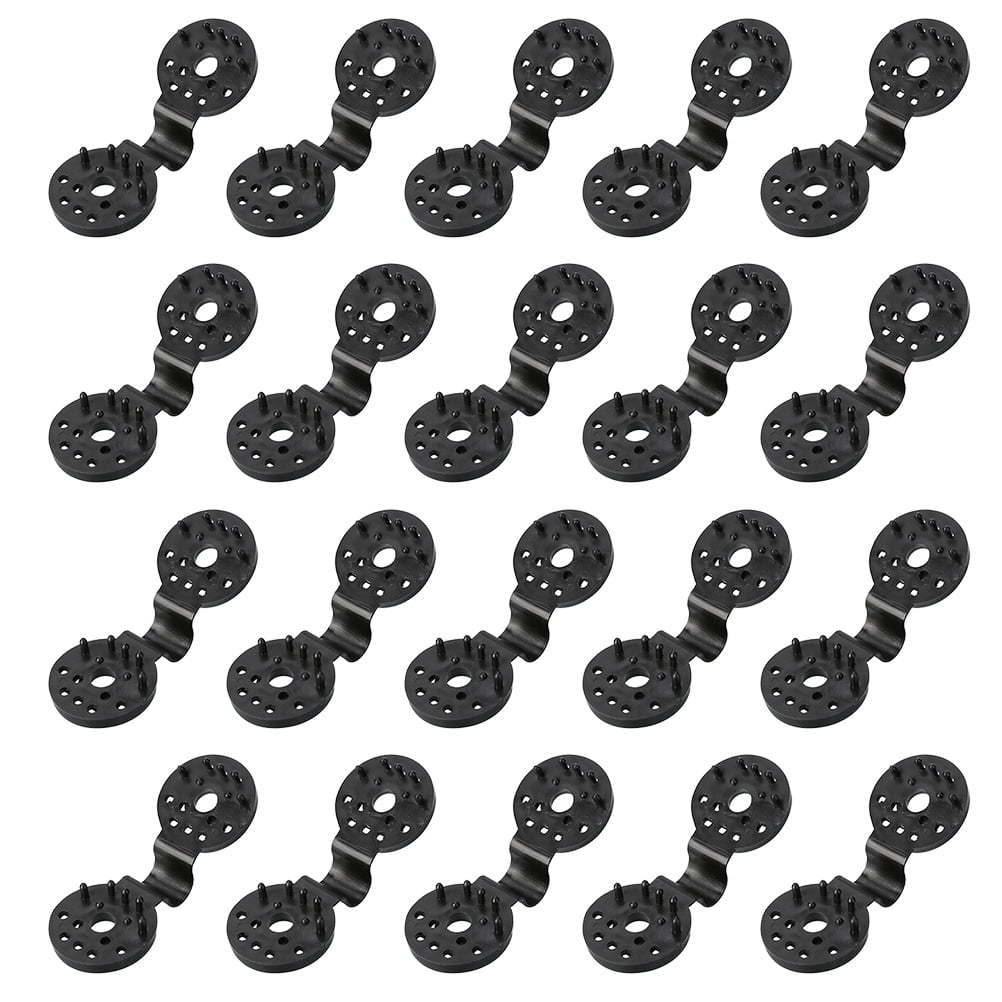 20 pcs Sunshade Net Clips Durable Greenhouse Shade Cloth Clips (Black)