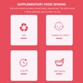 thumbnail image 4 of KAKOWELY Baby Spoons 1Pc Baby Supplementary Food Spoon Double Head Spoon with Box for Home (Random Color)8.27"X1.1"X0.75", 4 of 4