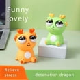 thumbnail image 2 of 1PC Creative Eye Dragon Cabbage Dinosaur Dragon Year Decompression Toy Pinch Squeeze Googly Eyes Funny Toy #461544, 2 of 6