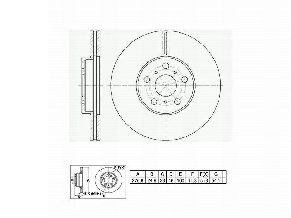 Winstop Brake Rotor, Front WS231417, Toyota Celica 1993-1990