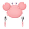 thumbnail image 3 of Assiettes pour Bébé, 3 Pcs Assiette Divisée pour Tout-Petits Assiette Divisée en Silicone pour Bébé Efficacité Maximale, 3 of 14