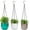 Multicolor, variant on Bexikou 3 Pcs Hanging Planter Pots,Self-Watering Hanging Basket with Drainage Hole and Metal Chain,Succulent Flower Plant Pot Container for Indoor Outdoor Garden Balcony Wall Decor