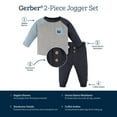thumbnail image 6 of Gerber Toddler Boy Top and Jogger Outfit Set, 2-Piece, Sizes 0/3 Months - 24 Months, 6 of 8